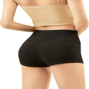 댄스 요가 운동 배구 체조를 위한 데이댄스 블랙 코튼 여성 발레 반바지