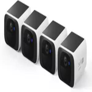 eufy Security S220 SoloCam 4Cam 팩 태양광 충전 무선 실외 카메라 연속 전원 2K 해상도 주 선명도 24GHz