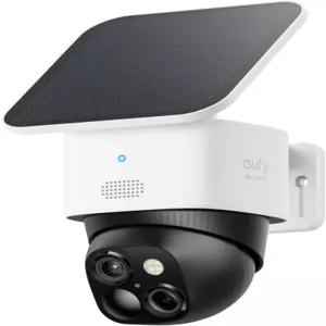 eufy Security SoloCam S340 태양광 카메라 무선 실외 가정용 360 팬 및 틸트 감시 사각지대 없음 24GHz