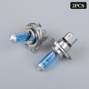 .2pcs 고 스쿠터 모페드 바이크 오토바이 헤드라이트 전구 H4 P43T 12V 35/35W 백색광.