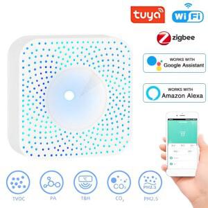공기질측정기 투야 WIFI지그비 스마트 HCHO 모니터 공기질 가스 박스 하우스키퍼 습도계 VOC 감지기 PM2 온도 IN 에어