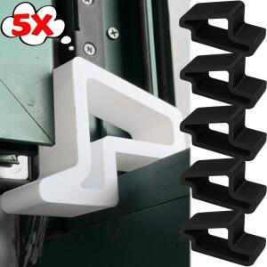 5/1개 도어 윈도우 웨지 블랙 앤 화이트 창문 스토퍼 미끄럼 스크래치 방지 블록 가정용 침실 발코니용