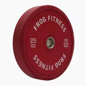 플러그피트니스 웨이트 트레이닝 범퍼플레이트 바벨 원판 25kg 1개