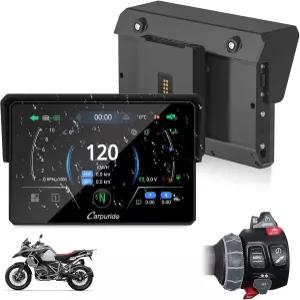 BMW 모터사이클 카플레이 및 안이드 오토 듀얼 블루투스용 카푸라이드 W502BS 5인치 방수 GPS 내비게이션
