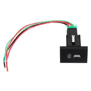 Amarok용 푸시 단추 스위치 앰버 레드 LED 작업 리어 스팟 리버스 LED바 후 클릭