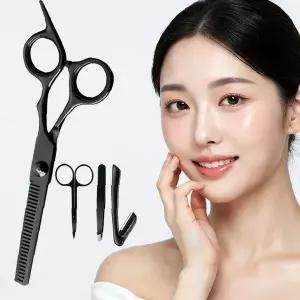전문가용 셀프 제모 숱내기 미용 가위 세트 눈썹 정리 손질 도구 키트