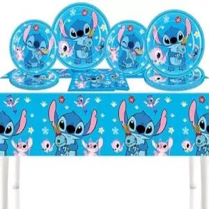 파티 용품 4PCS 접시 20개 냅킨 생일 장식용 테이블 커버