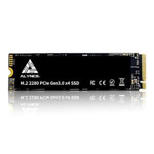 ALYNCE JS890 SSD 512GB M.2 NVMe Gen3x4 2280 - 최대 3000MB/S 내장 솔리드 스테이트 드라이브 노트북 및 데스크톱용 스토리지 업그레이드