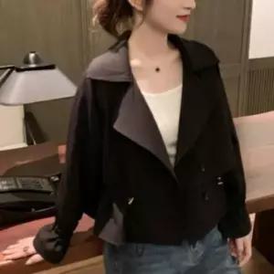 [텐바이텐]크롭 트렌치 여성 숏 스트링 간절기 봄 자켓 가을