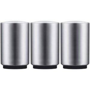 3PCS 프리미엄 자동 맥주 병따개, 자석 최고의 소다 밀어서 와인 바 스틸이 캠핑 뚜껑에서 손상 팝 캡, 피크닉 액세서리 가정용 스테인리스 캐치 열림 휴대용 없음 아래로 도구로