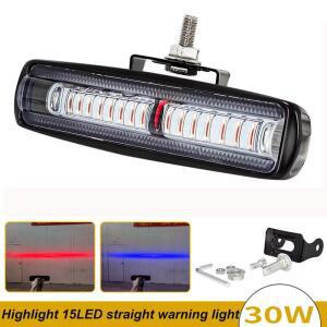 지게차  구역 하이라이트 LED 경고등 블루 직선형 빔 경고 레드 12V-80V 15LED 30W