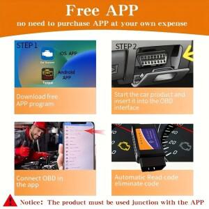블루투스 Obd2 스캐너 Elm327 - 엔진 경고등 02 센서 연료 소비  자동차 진단 도구