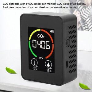 공기질측정기 공기질 감지기 CO2 모니터 습도계 USB TVOC 충전 테스터 가정용