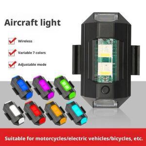 1pcs 미니 LED 스트로브 조명 장식 7 색 충돌 방지  빛 바이크 오토바이 용 항공기 드론