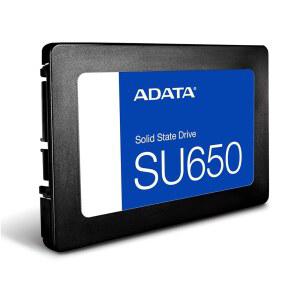 ADATA Ultimate SU650 솔리드 스테이트 드라이브 - 1TB 내장 SSD 2.5인치 SATA 6Gb /S PC 업그레이드 고속 안전한 데이터 스토리지 고급 오류 수정 데스크톱 호환 ASU650SS1TTR