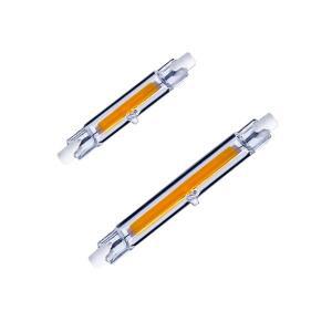 1-10개입 R7S LED 램프 전구 78mm 118mm 15W 30W 50W 220V 유리관 할로겐 호환 COB 스포트라이트 J78 J118