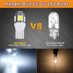 4X T10 W5W 5W5 LED 신호 전구 자동차 인테리어 돔 도어지도 독서 등 12V 7000K 화이트 트렁크 번호판 램프