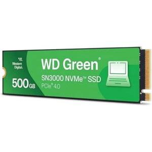 웨스턴 디지털 500GB WD 그린 SN3000 NVMe 내장 SSD - 솔리드 스테이트 드라이브 Gen4 PCIe M.2 2280 최대 5000MB/S WDS500G4G0E