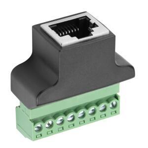 이더넷 암-나사 단자 8핀 CCTV 디지털 DVR 어댑터 커넥터 RJ45