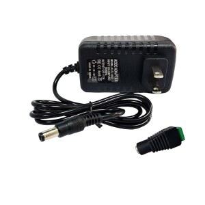 12볼트 2A POWER LOGIC 어댑터 공급 AC 100240V에서 DC 12V 변압기 충전기 벽 플러그 경보안 CCTV 카메라 블랙 8x5x3.3cm