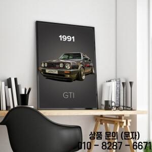 빈티지 자동차 장식 그림 80 년대 GTI 스포츠 클래식 유화 거실 홈 벽 아트 인쇄 포스터