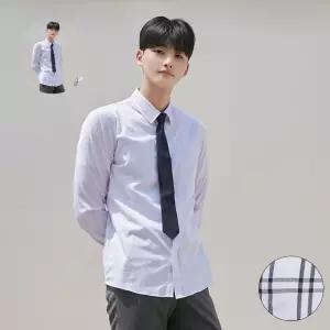 교복몰 (빅사이즈) 남성 셔츠 (그레이체크)