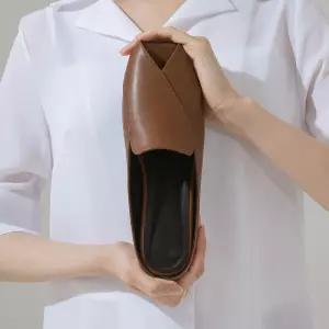 SOVO 제이미 소가죽 뮬 샌들 2cm