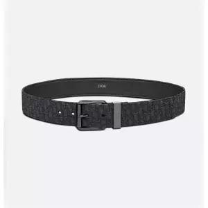 [DIOR]디올 남성 벨트 35mm 블랙 Oblique 마이크로 자카드 133105417