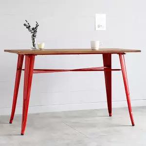 1200 원목상판 빈티지테이블 1020W 레드 당일발송