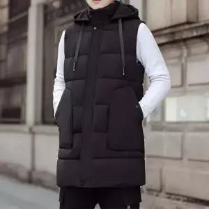 [다잇템] 여자 포근한 패딩 후디 조끼 롱 FW 조끼24544314588872
