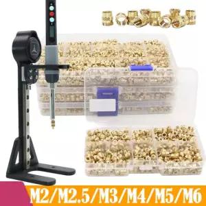 스레드 인서트 황동 너트 3D 도구 M2 M3 삽입 핫멜트 M5 M4 세트 플라스틱 납땜 100pcs M3 s Nut