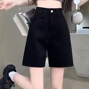 [하프클럽/]여성용 빈티지 청바지 A라인 반바지 여름 데일리팬츠