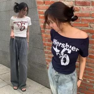 [하프클럽/]넘버링 프린트 반팔 티셔츠 루즈핏 데일리 캐주얼 상의