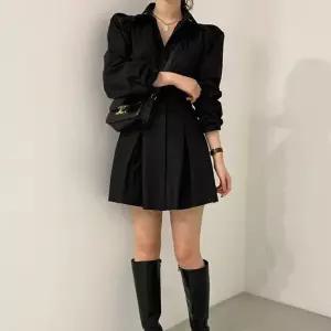 [하프클럽/]데님 카라 미니 원피스 데일리룩 세련 스타일 여성용