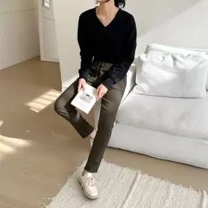 [하프클럽/]기모 스판 밴딩 팬츠 겨울용 편안한 일상 바지