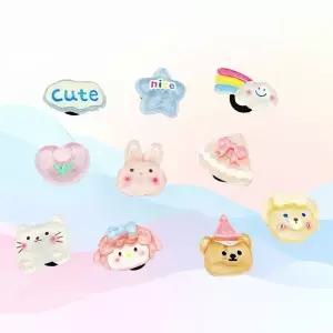 [하프클럽/]신발 장식 파츠 세트 액세서리 진주 보석 하트