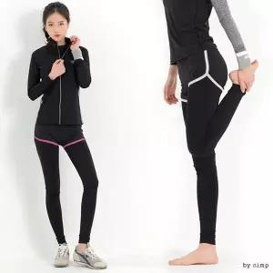 [하프클럽/]여자 9부 레깅스 스포츠 반바지 레쉬가드