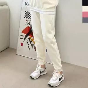 [하프클럽/]여자 겨울용 기모 코듀로이 조거 바지 데일리 캐주얼 팬츠