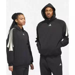 아디다스 ADIDAS 바스켓볼 3-스트라이프 플리스 후디 - 블랙 JZ7914 2571114