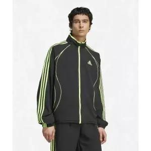 아디다스 ADIDAS 팀가이스트 트랙탑 - 블랙:시그널그린 JW5866 2570800
