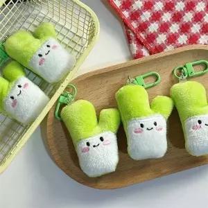 [하프클럽/]풀잎 대파 인형 쪽파 잔디 인형키링 백참 미니 가방고