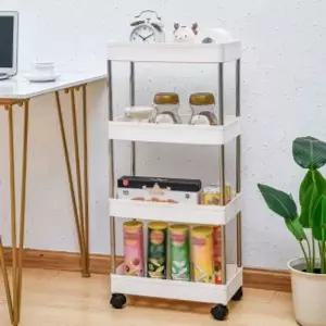 [하프클럽/]이동식 틈새선반 폭22cm 스틸봉 세탁실트롤리 주방트롤리