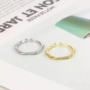 [하프클럽/]꽈배기 반지 큐빅 꼬임 심플 반지세트 실버반지 rings