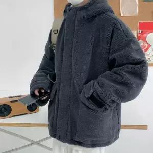 [하프클럽/]남성용 뽀글이 포켓 후드 점퍼 주말 외출 캐주얼 밀리터리 바람