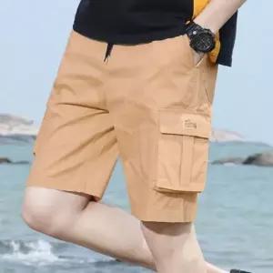 [하프클럽/]남성용 밴딩 카고 포켓 반바지 캐주얼 팬츠 여름용