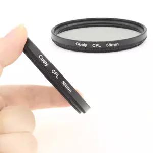 카메라 43mm CPL 필터 편광 렌즈 DSLR 소니 파나소닉 호환