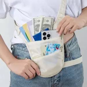 [하프클럽/]도난방지 슬링 힙 파우치 여행용 크로스백 안전가방