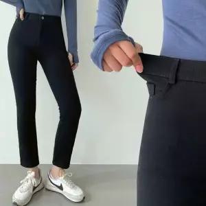 [하프클럽/]여성용 겨울 기모 슬림핏 트레이닝 팬츠 안감 보온 츄리닝 바지