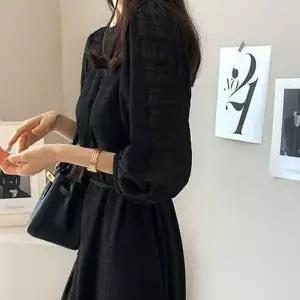 [하프클럽/]여름용 쉬폰 허리끈 드레스 원피스