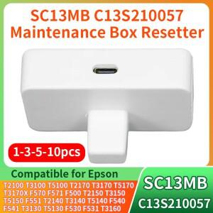 1-10pcs C13S210057 SC13MB 유지 보수 탱크 칩 리셋터 Epson F571 F500 T3160 5180 프린터와 호환 가능